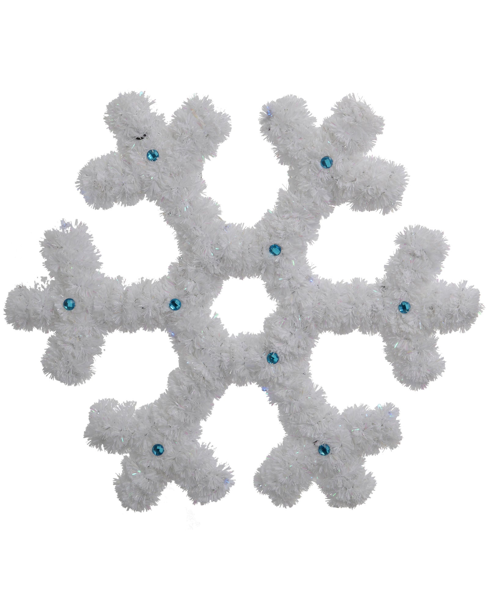 Tinsel Snowflake Silhouette, 40 cm