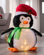 Pre-Lit Pop-Up Penguin, 65 cm