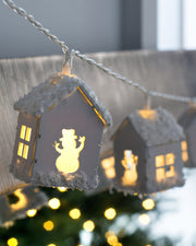 Wooden House LED Light String, 3 m