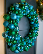 Emerald Bauble Wreath, 60 cm
