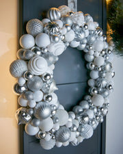 Moonbeam Bauble Wreath, 60 cm