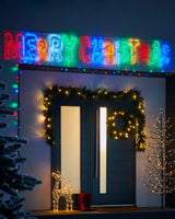 Merry Christmas Rope Light Silhouette, 292 cm