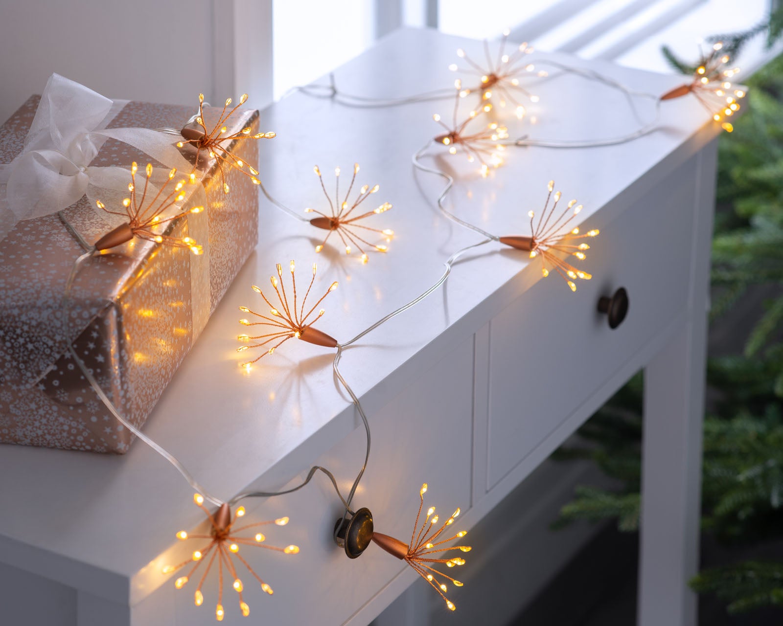 10 Copper Wire Fireworks String Lights, 2 m