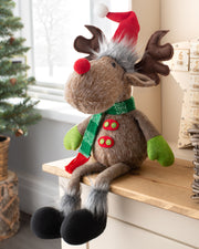Sitting Reindeer Figurine, 52 cm