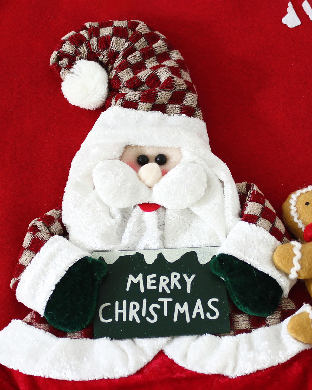 3D Santa Tree Skirt, 100 cm