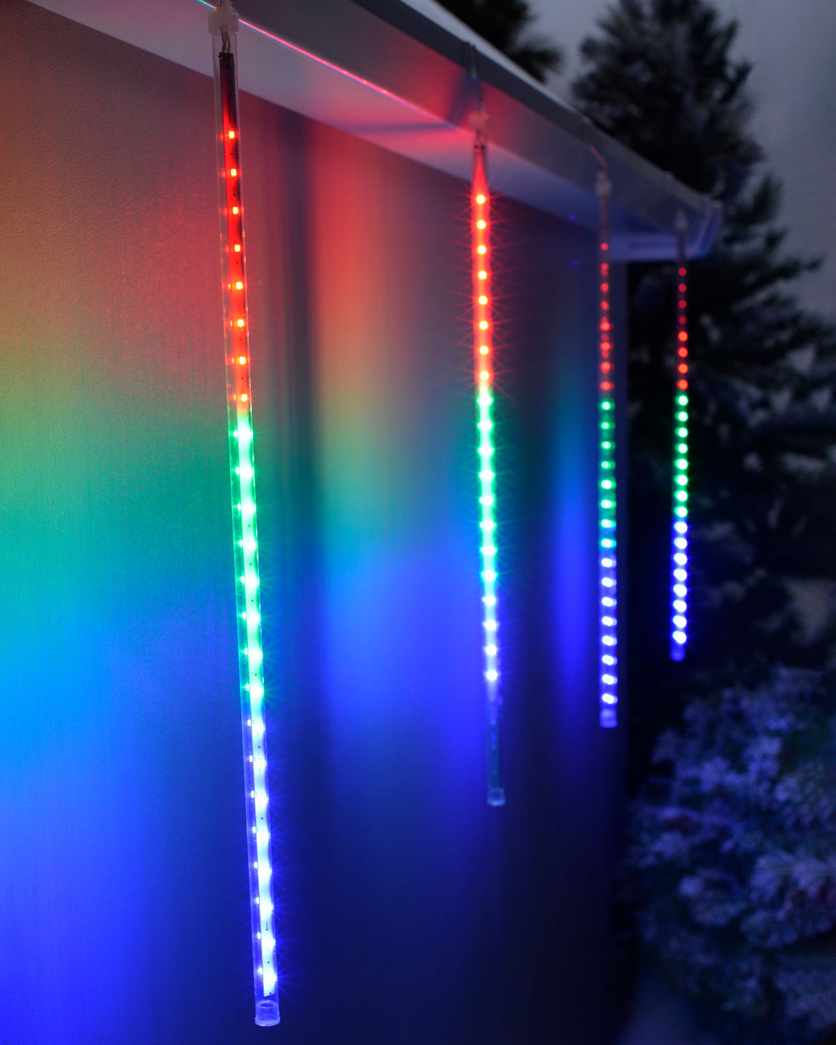 Set of 5 LED Meteor Shower Light String, 4 m