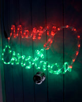 Merry Christmas Rope Light Silhouette, 55 cm