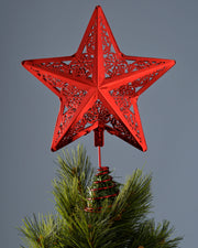 Star Christmas Tree Topper, Red, 30 cm