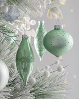 Mint Green Glass Baubles, 20 Pack