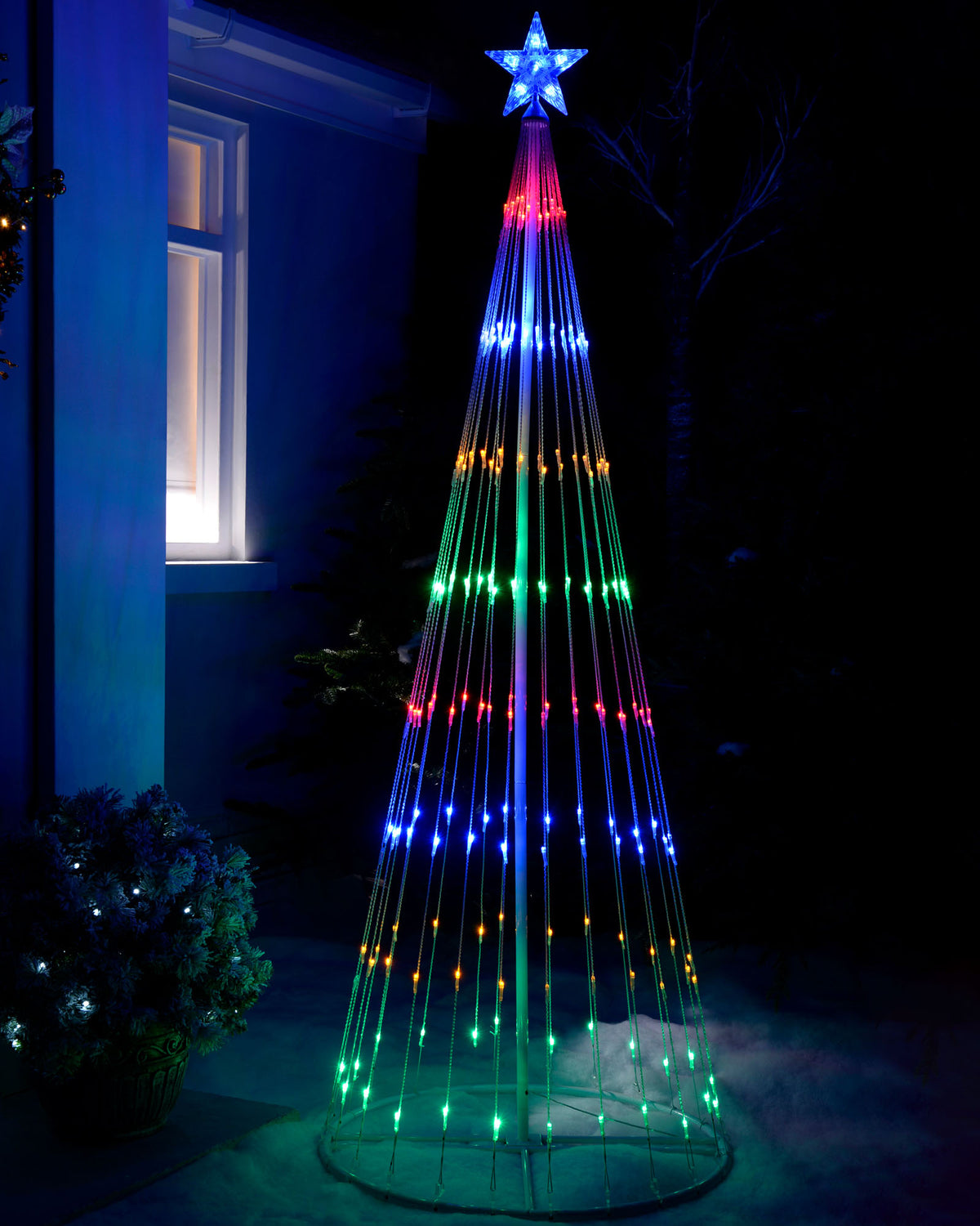 Animated Flashing Pop-Up Christmas Tree, 190 cm — We R Christmas