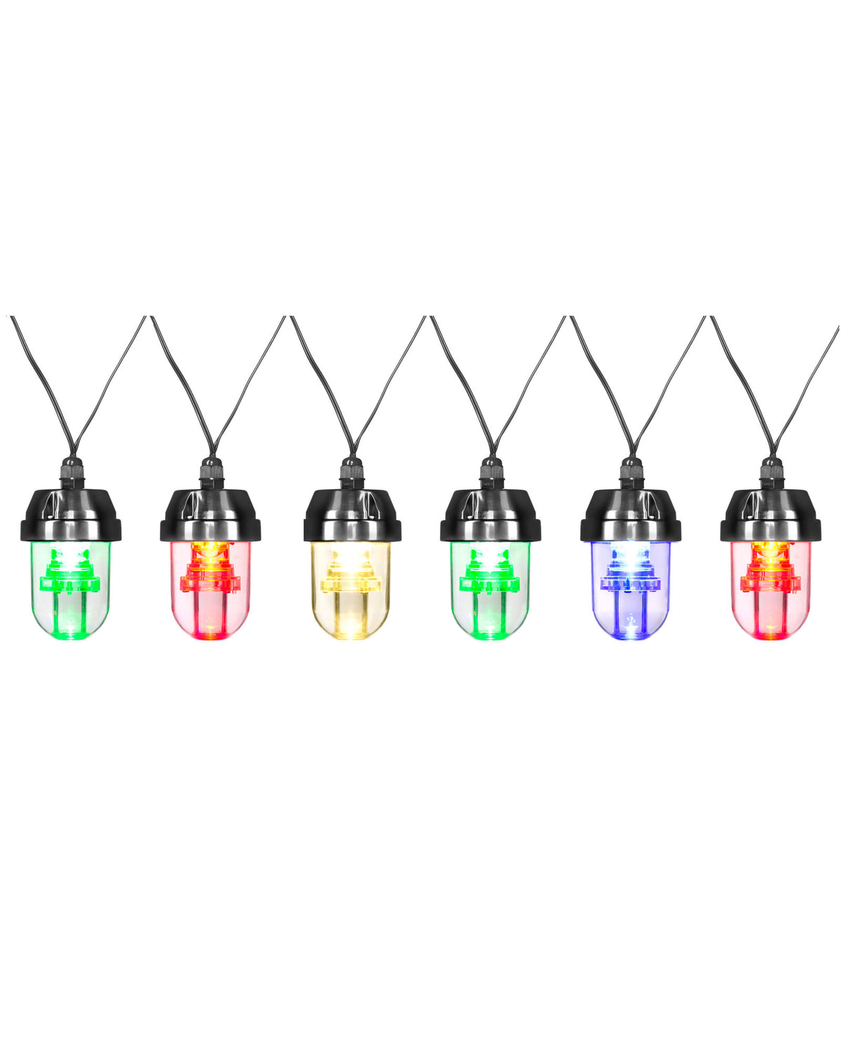 Animated Star Projector Light String, Multi-Coloured, 15 m