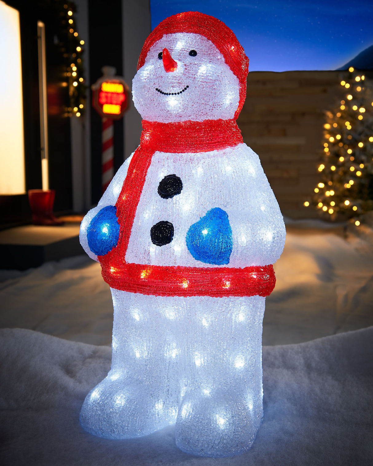 Home Accents Holiday 6 ft. LED Snowman Christmas Decoration
