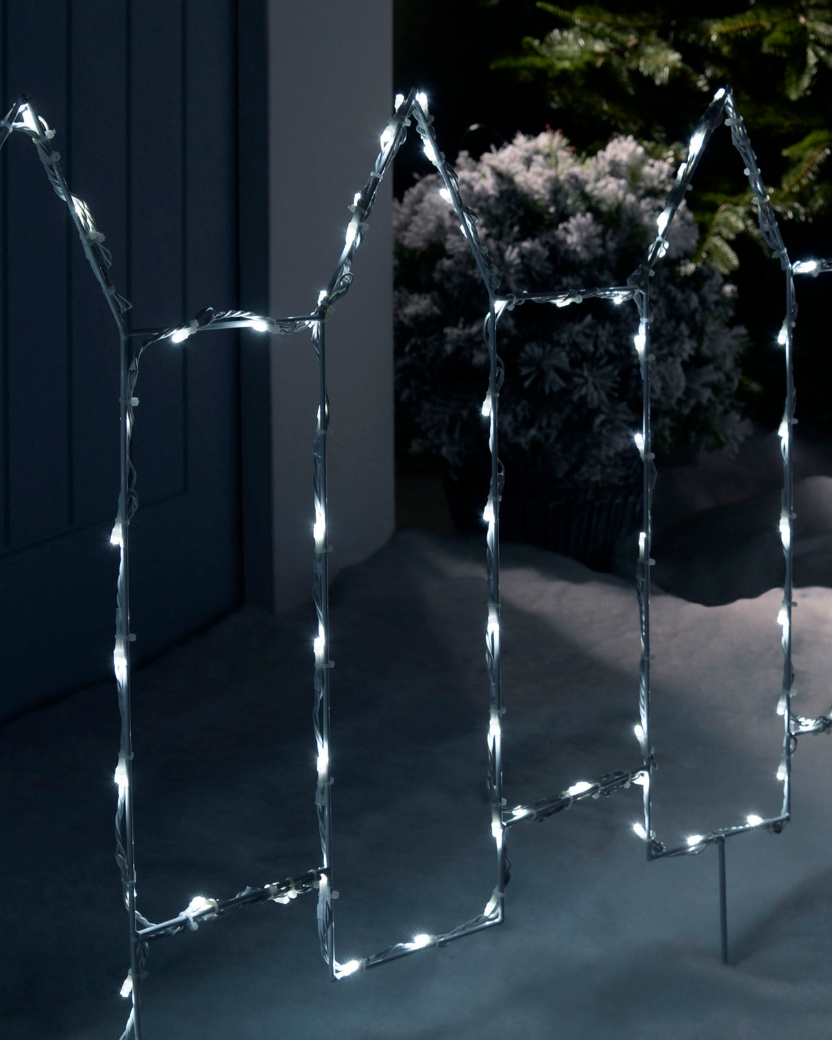 LED Picket Fence Silhouette, 3.6 m