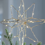 Pre-Lit 3D North Star Christmas Tree Topper, 37 cm