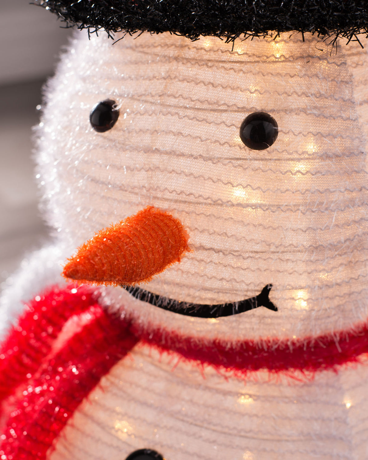 Pre-Lit Pop-Up Snowman, 80 cm