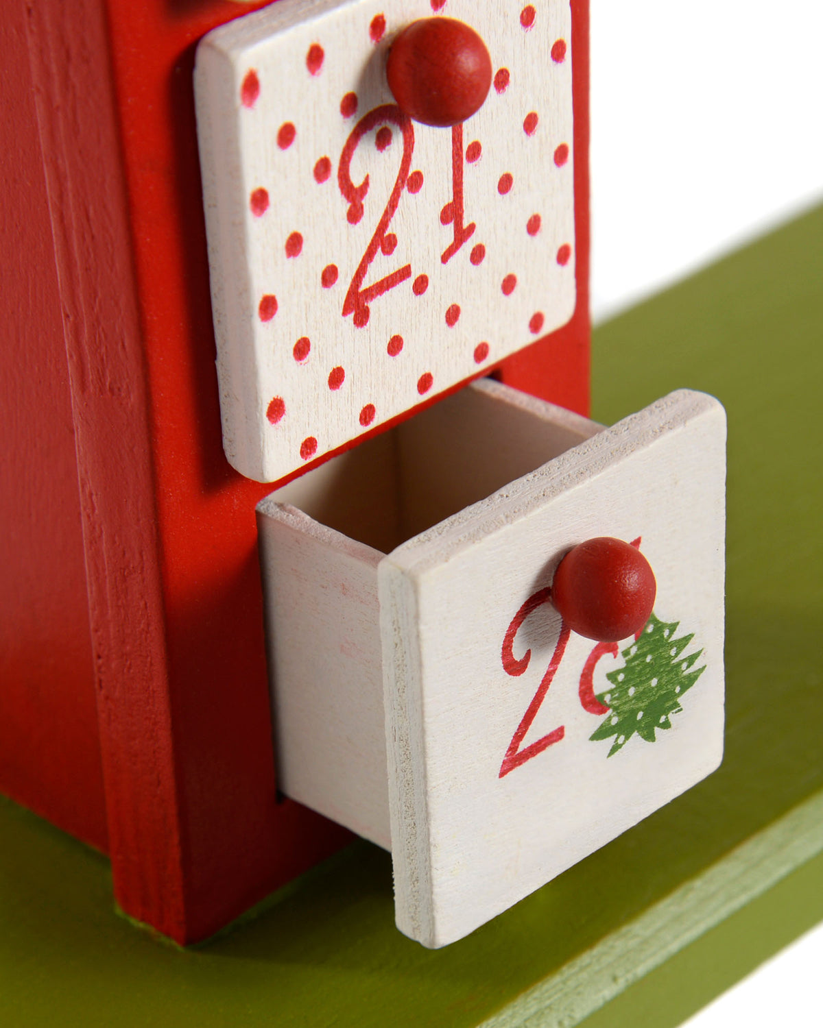 Wooden Reindeer Advent Calendar, 39 cm