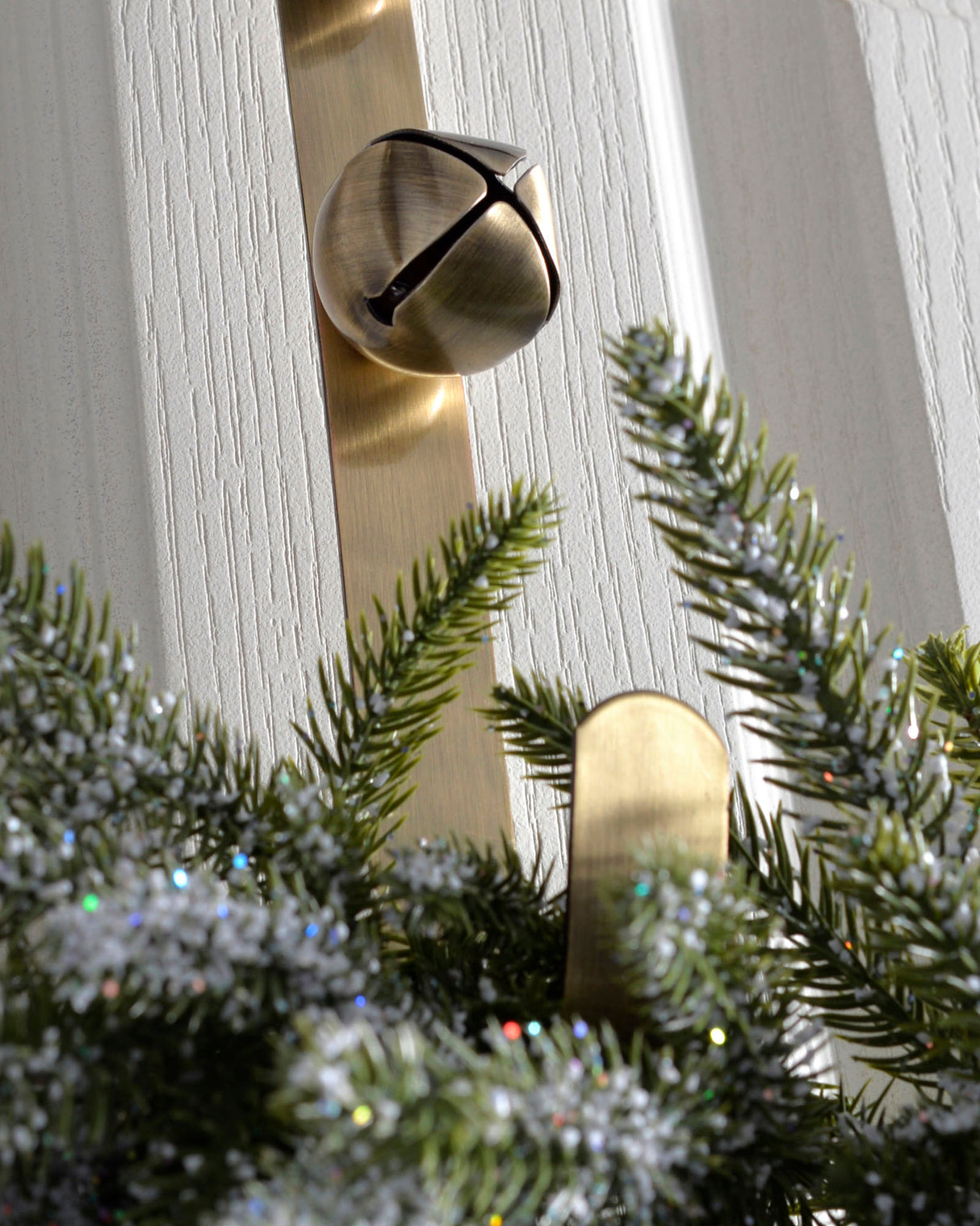 Bells Wreath Door Hanger, Antique Gold, 38 cm