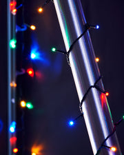 120 LED String Lights, Multi-Coloured, 9m