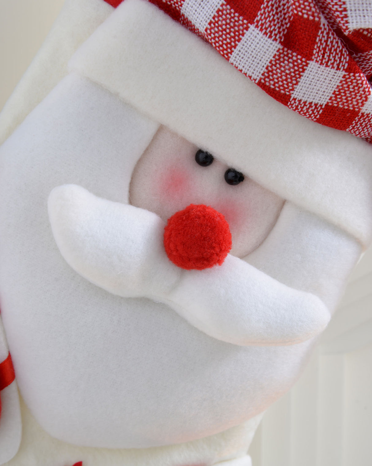 Santa Stocking, Tartan, 48 cm