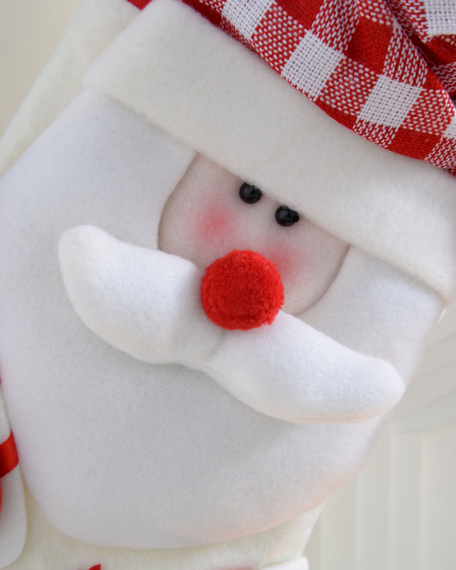 Santa Stocking, Tartan, 48 cm