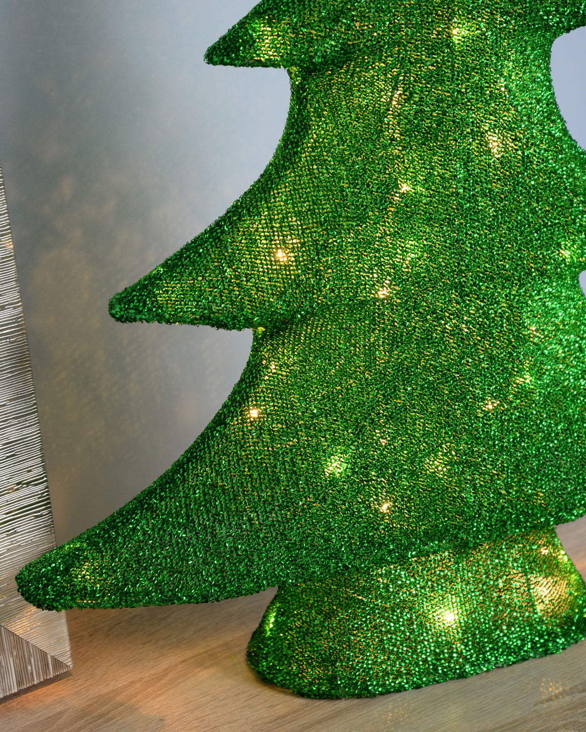 Pre-Lit Christmas Tree Decoration, 62 cm