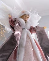 Angel Christmas Tree Topper, Pink, 43 cm