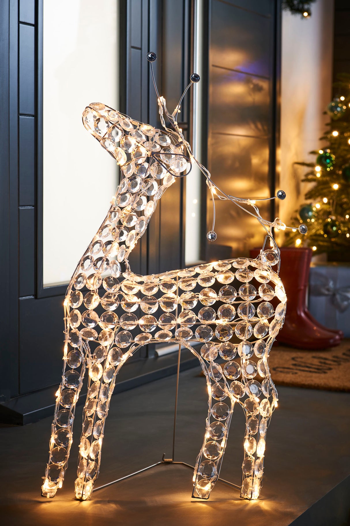 2D Crystal Reindeer, 80 cm