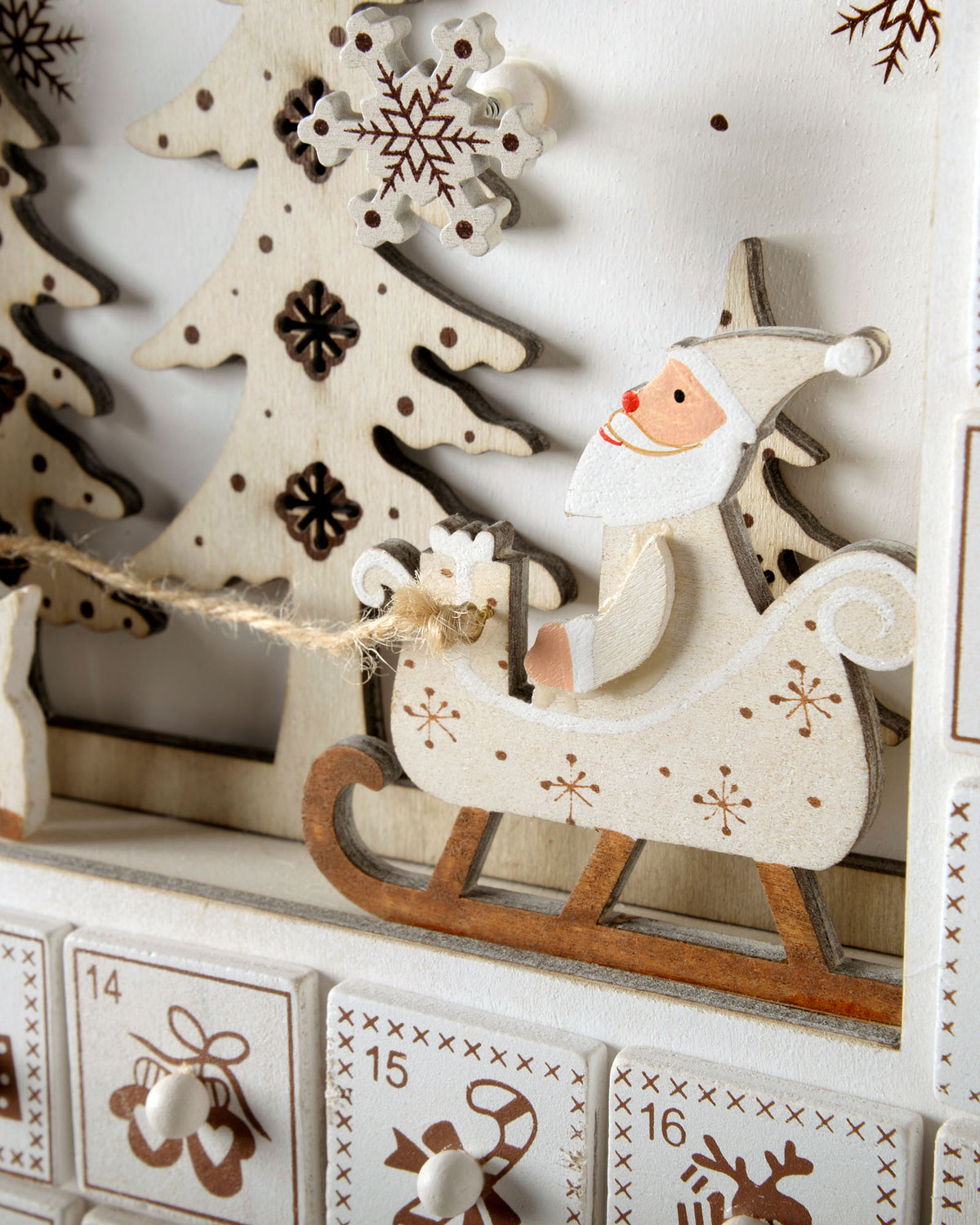 Santas House Advent Calendar, 29 cm