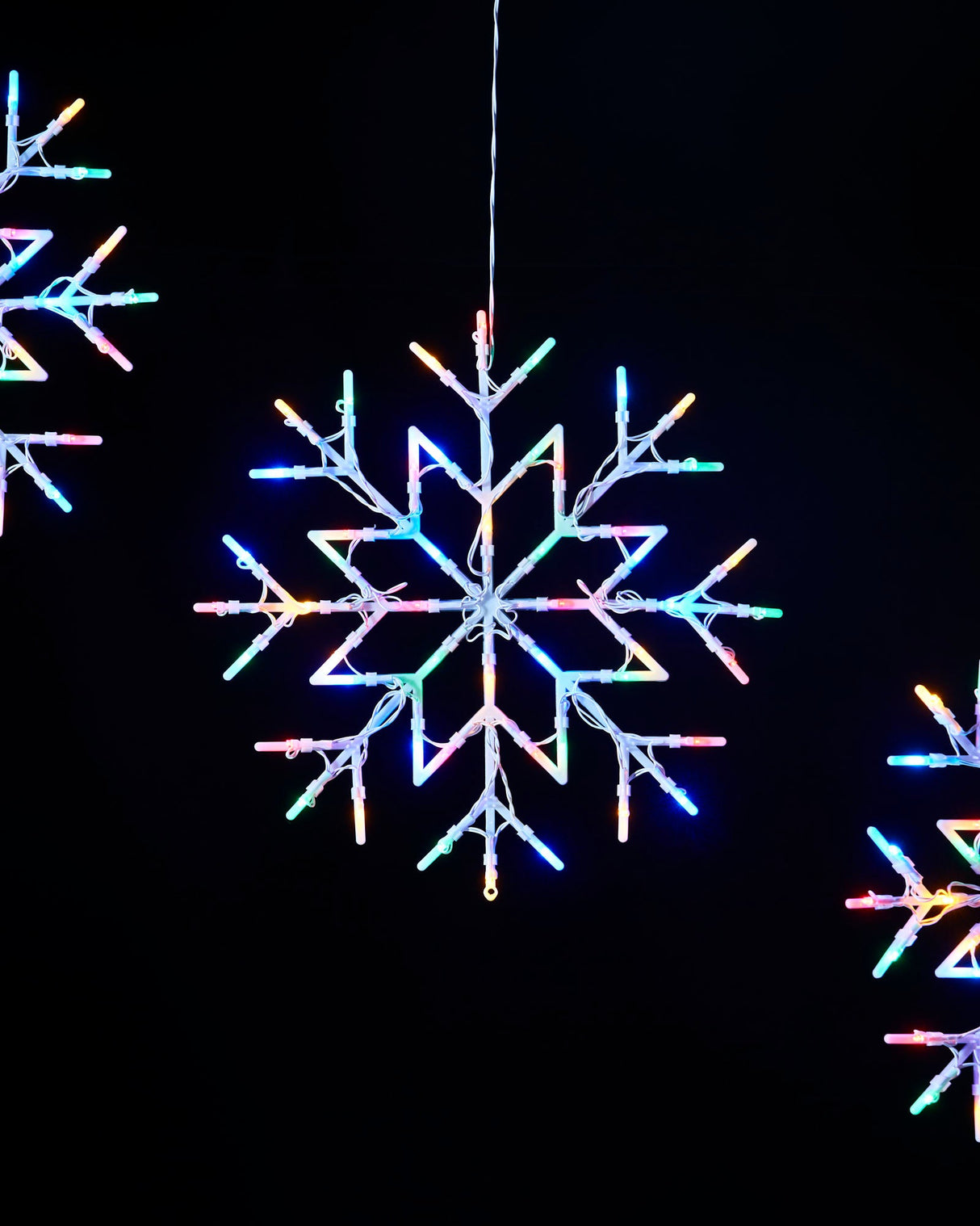 Snowflake Christmas Silhouette Decoration Pack of 2