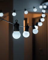 20 LED Connectable Matt Festoon Light String, Bright White, 7.7 m