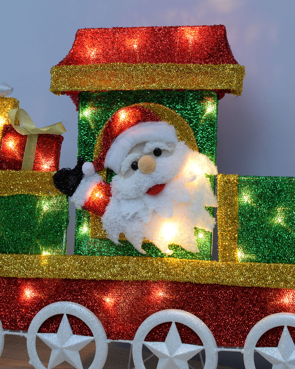 2D Tinsel Train Silhouette, 78 cm