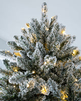 Pre-Lit Full Bodied Snow Flocked Christmas Tree
