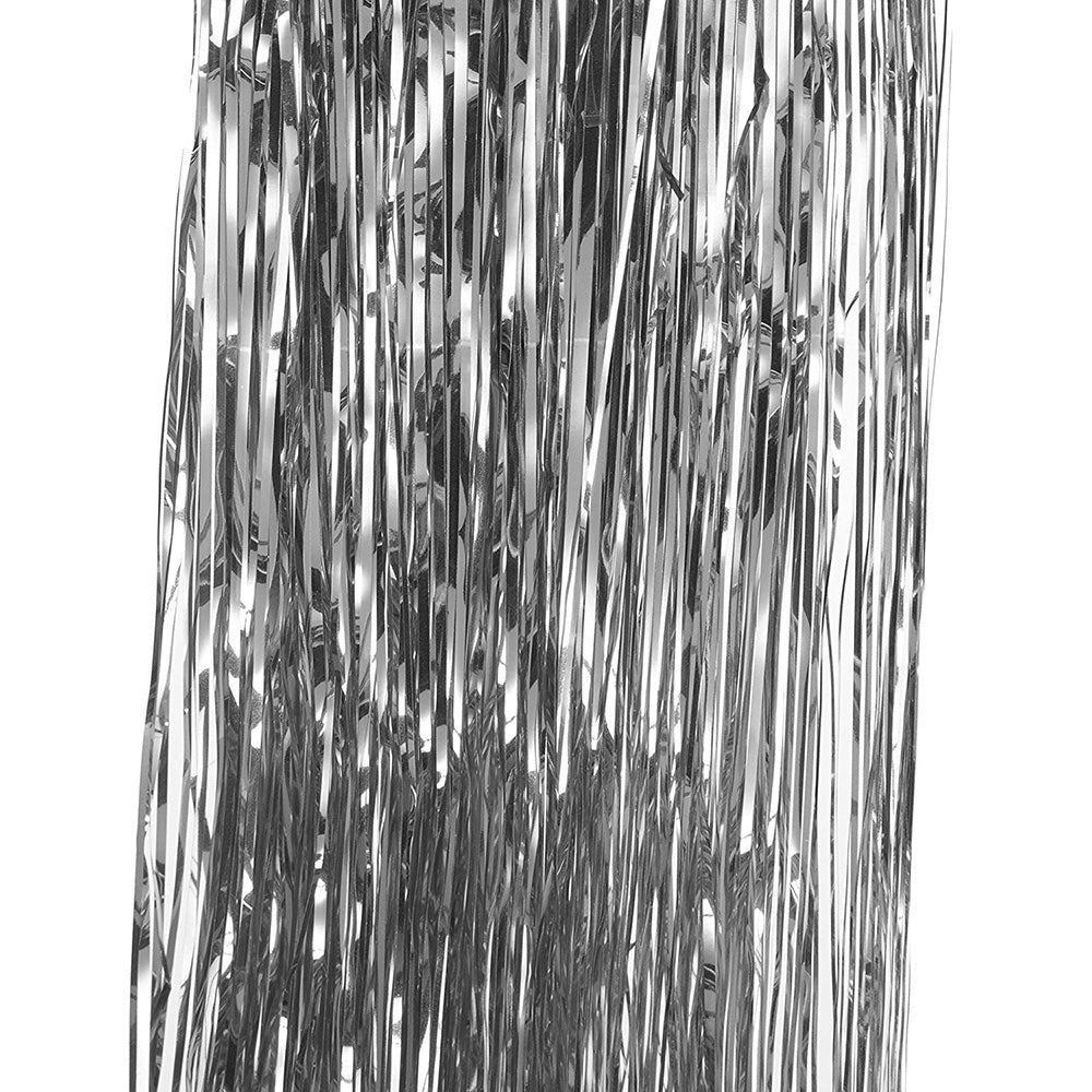 Fine Christmas Tree Decoration Lametta and Tinsel Shreds, 45 cm - Silver