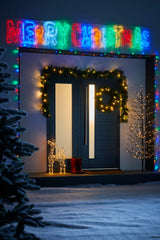 Merry Christmas Rope Light Silhouette, 292 cm