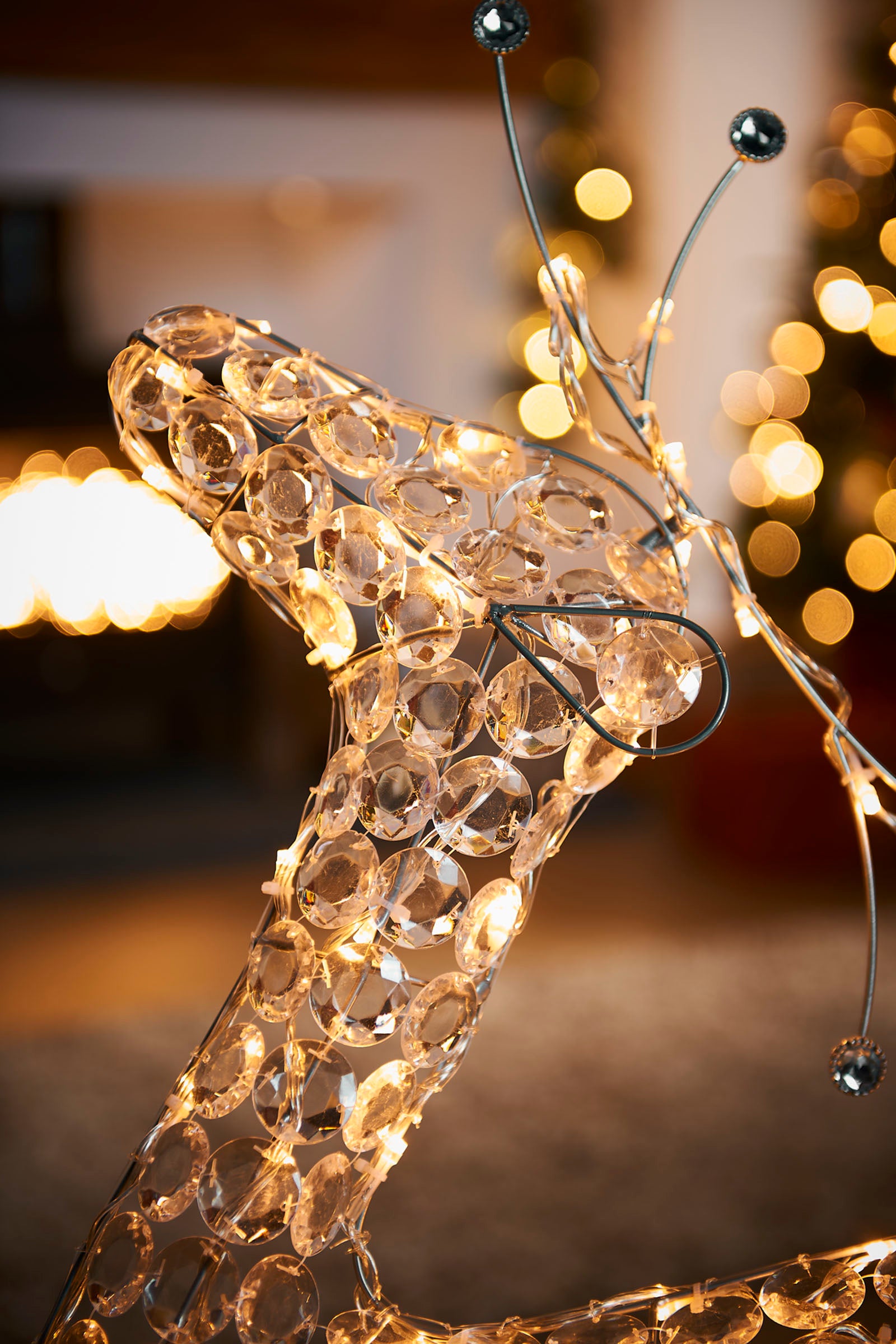 2D Crystal Reindeer, 80 cm