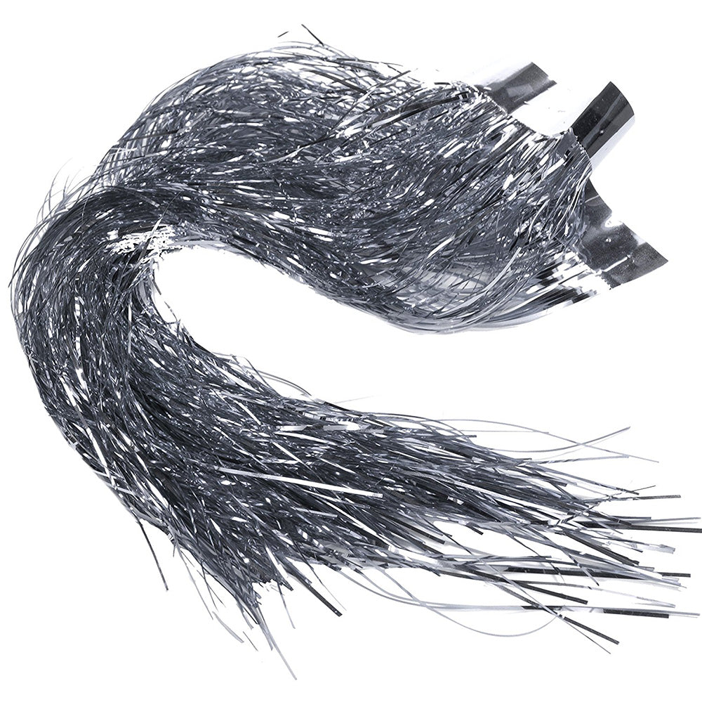 Fine Christmas Tree Decoration Lametta and Tinsel Shreds, 45 cm - Silver