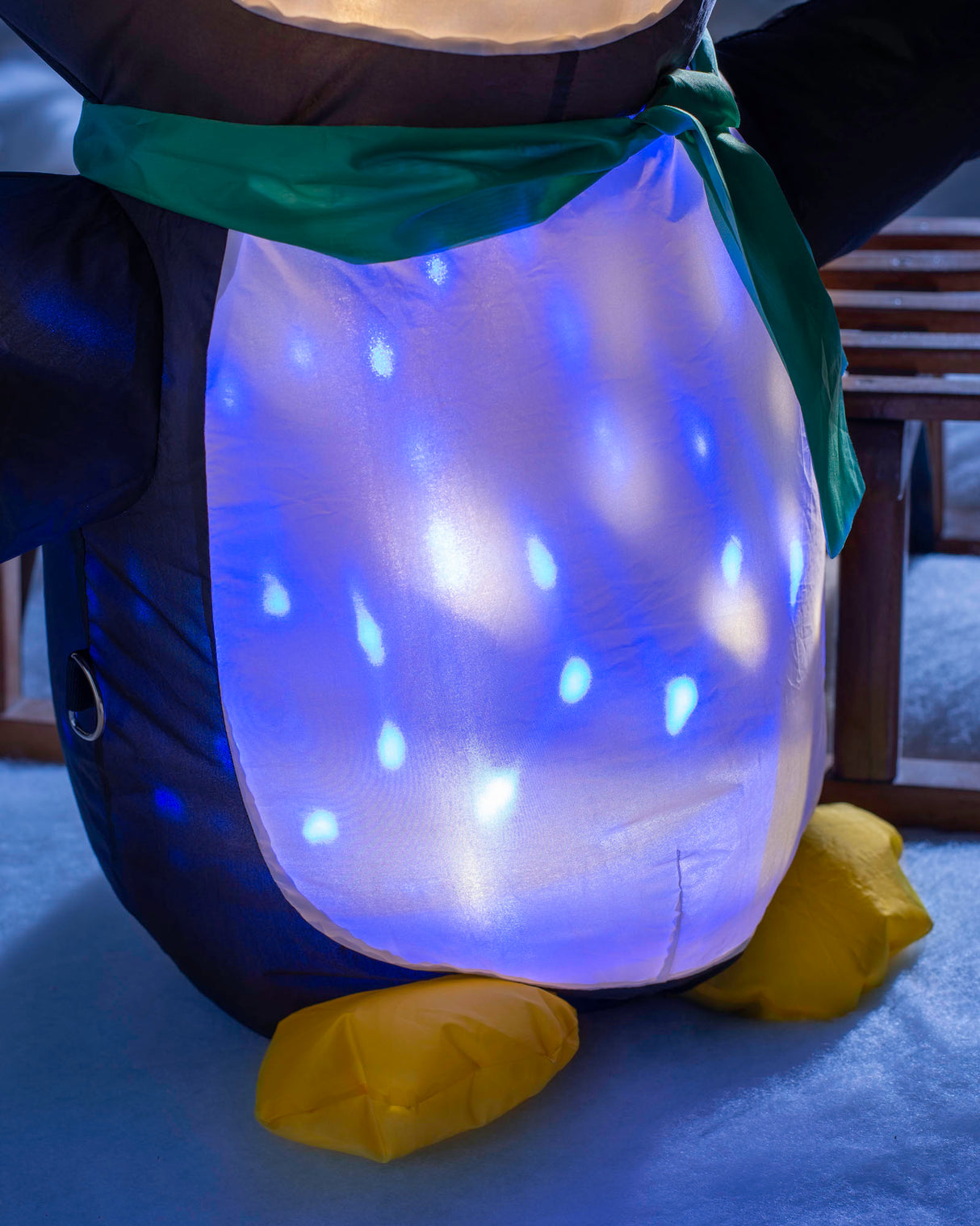 Pre-Lit Inflatable Disco Penguin, 3.5 ft