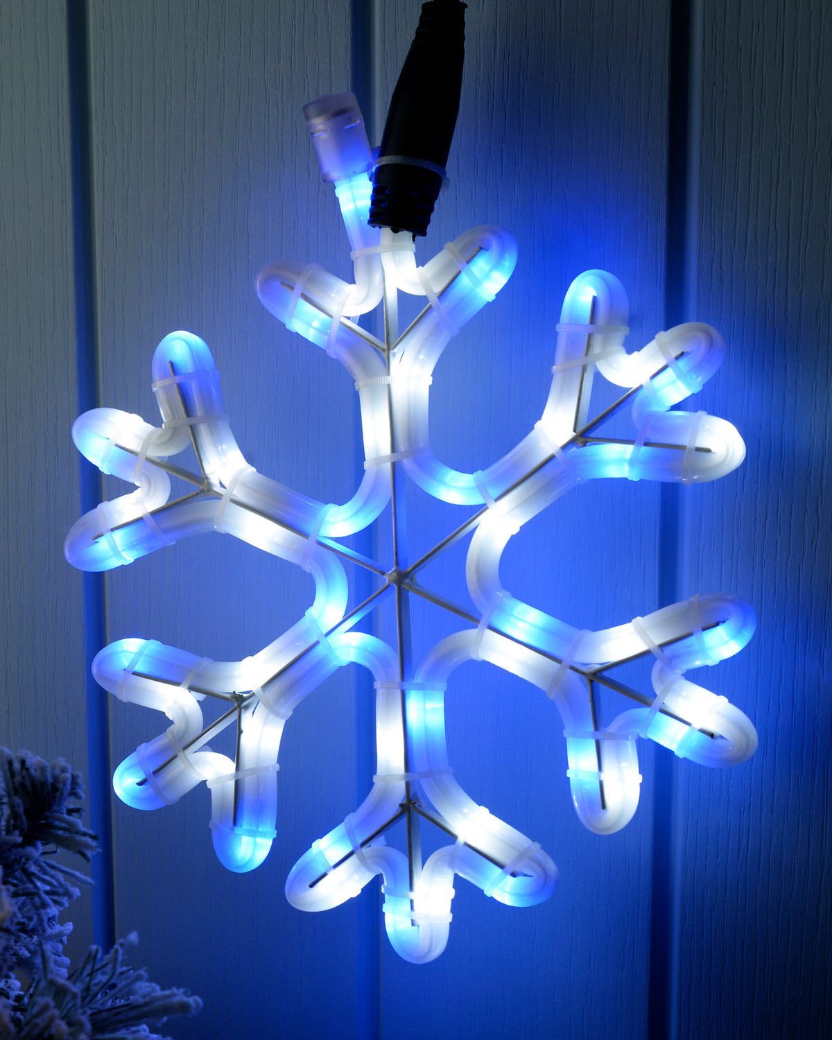 LED Snowflake Rope Light Silhouette, 26 cm
