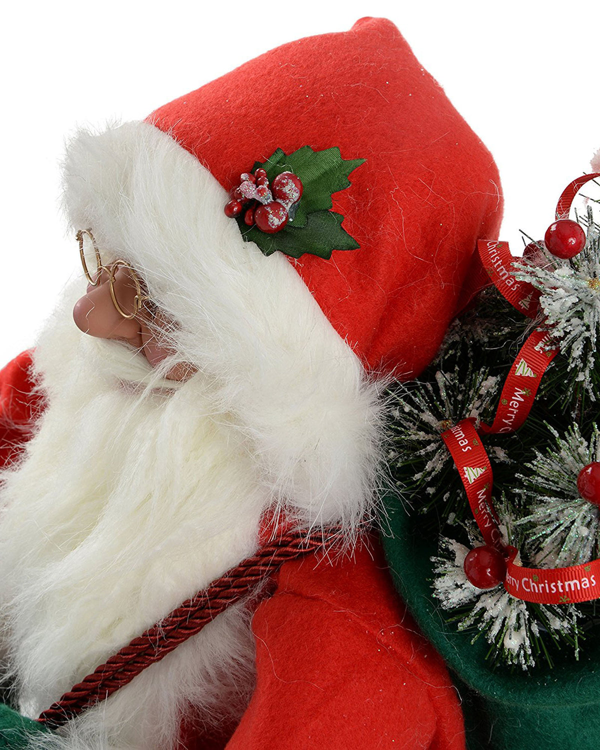 Standing Santa Figurine, Red/Green, 60 cm