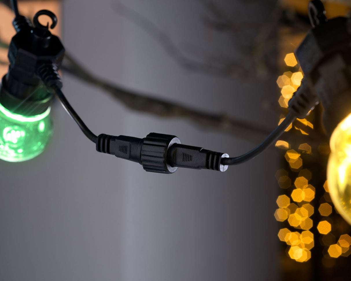 20 LED Connectable Festoon Light String, Multi-Colour, 7.7 m