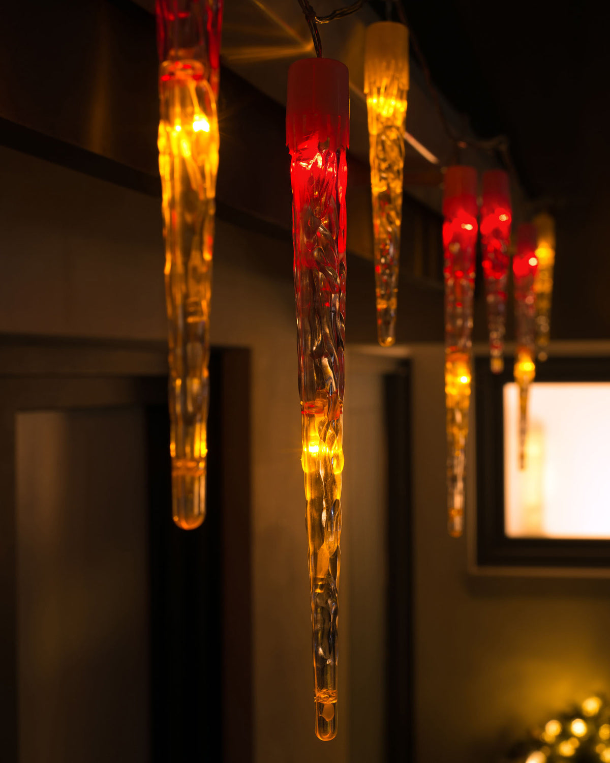 Connectable Icicle LED Christmas Lights, Multi-Colour