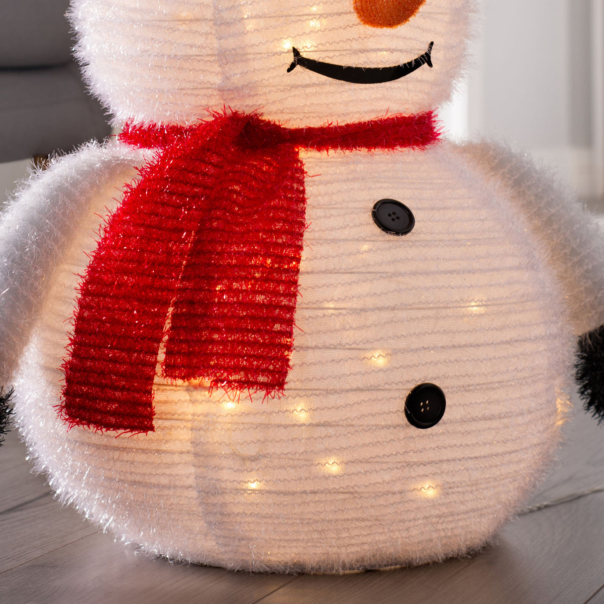 Pre-Lit Pop-Up Snowman, 80 cm