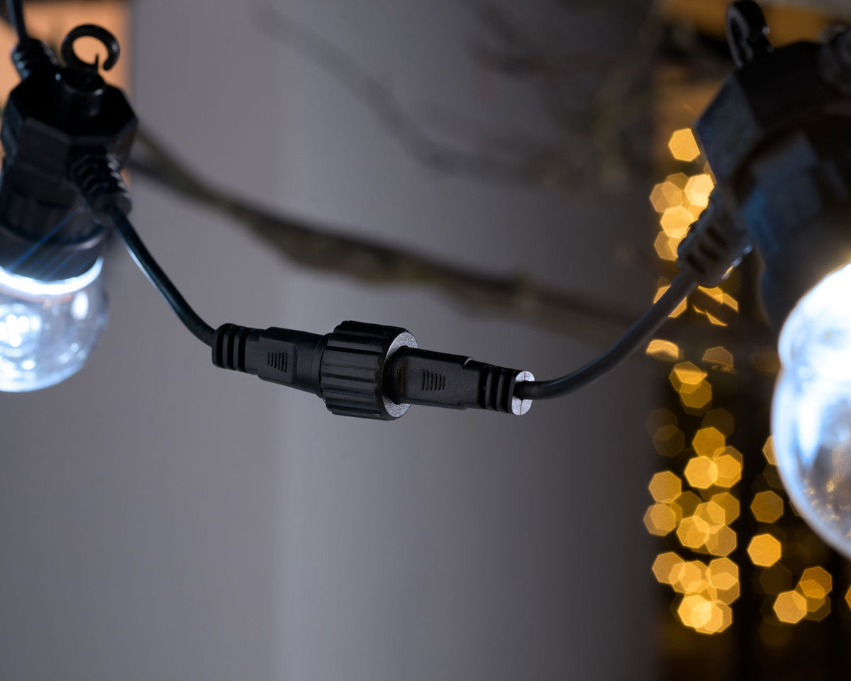 20 LED Connectable Festoon Light String, Bright White , 7.7 m