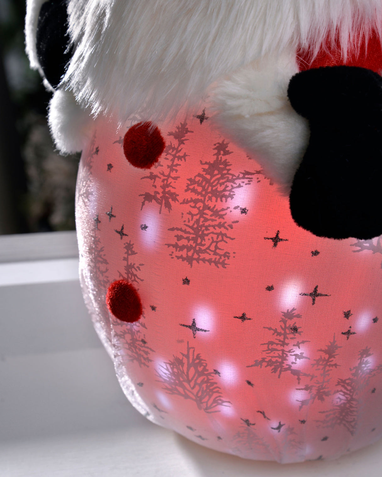 Pre-Lit Musical Santa with Snowfall Effect, 45 cm