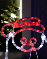 LED Santa Rope Light Window Silhouette, 61 cm