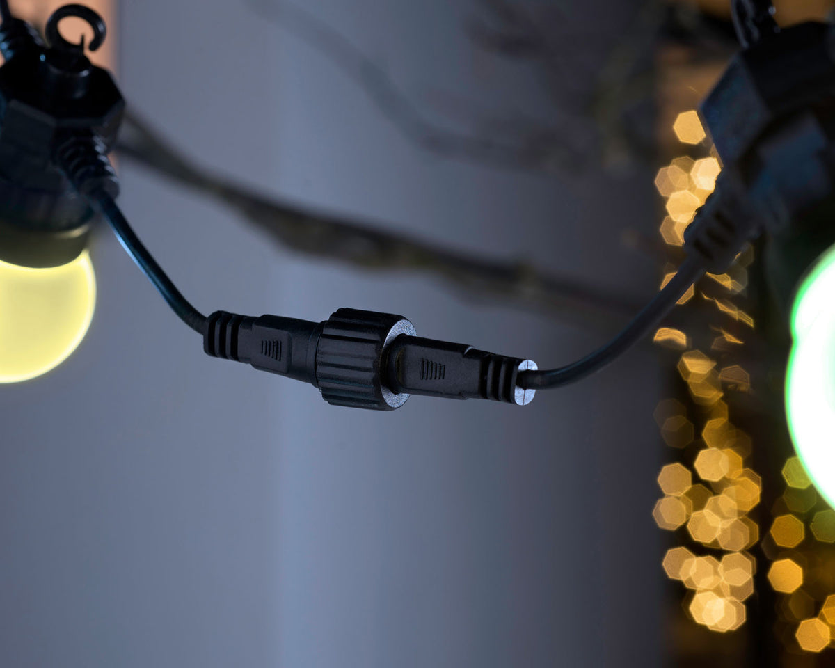 20 LED Connectable Matt Festoon Light String, Multi-Colour, 7.7 m