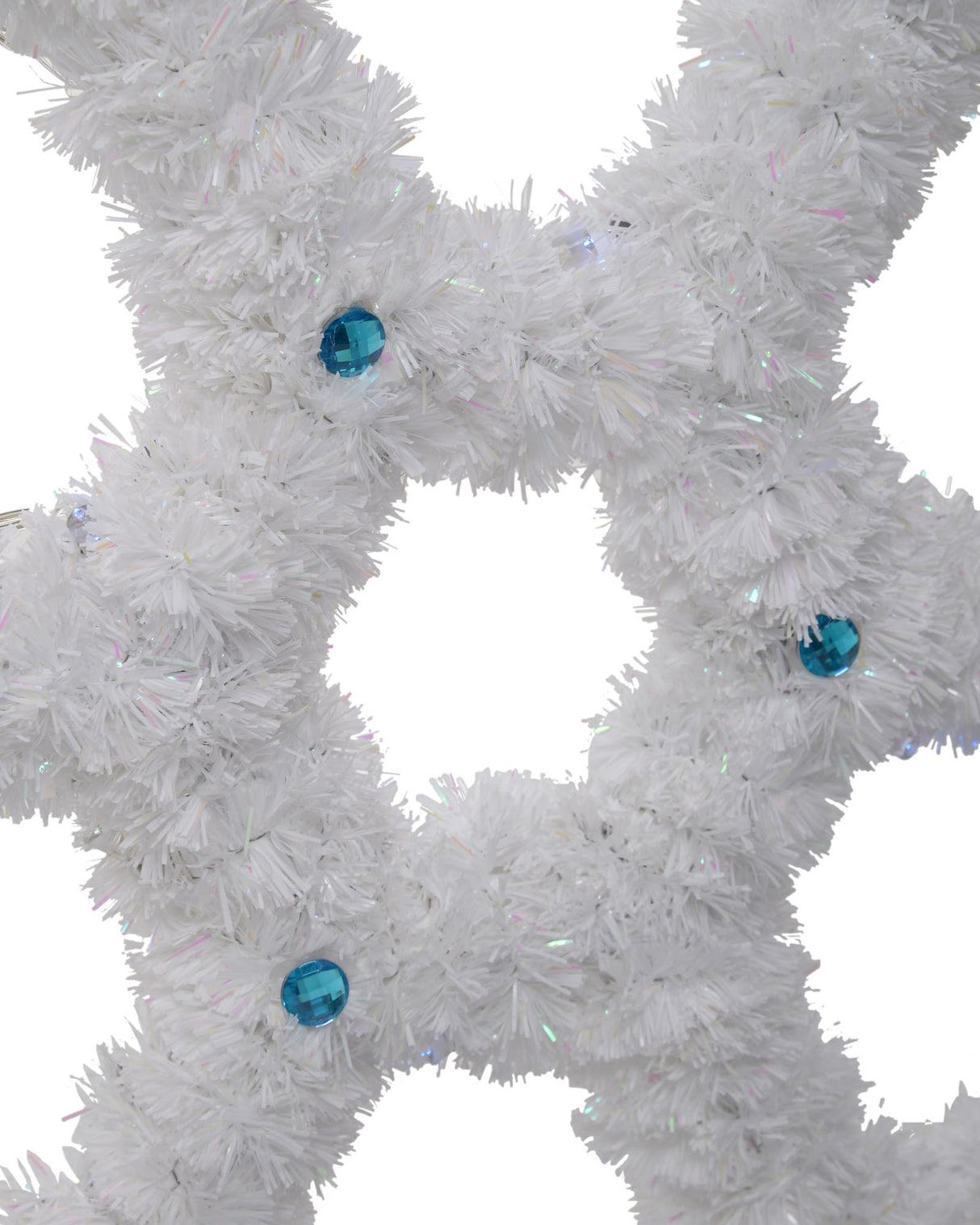 Tinsel Snowflake Silhouette, 40 cm