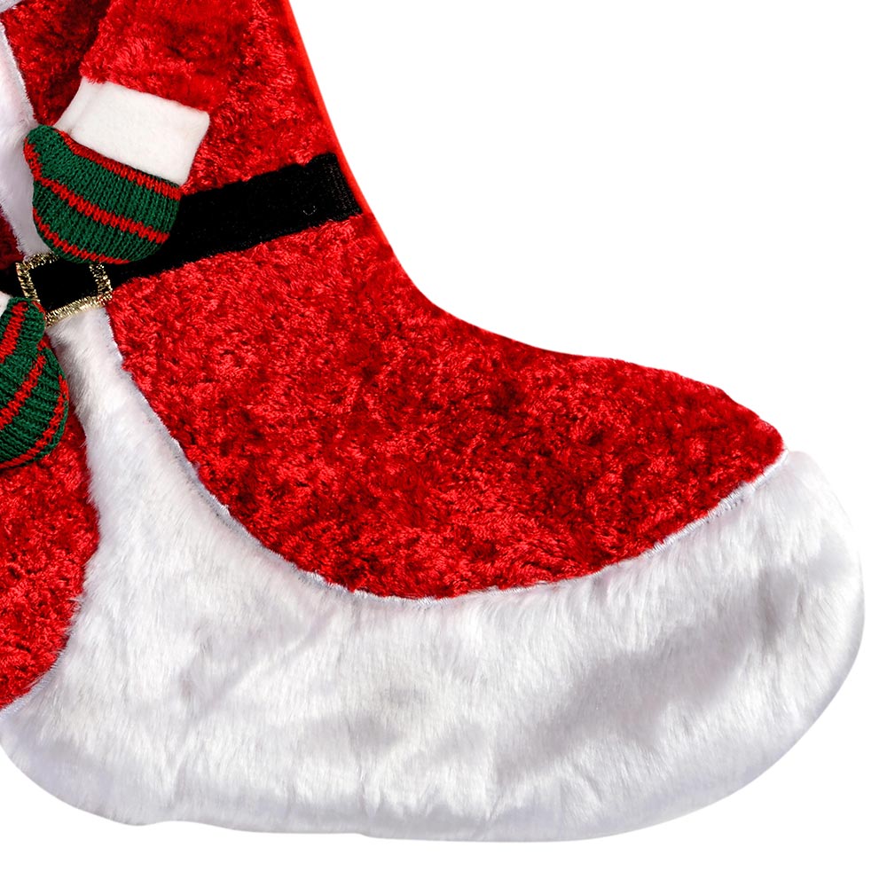 3D Santa Stocking, 55 cm