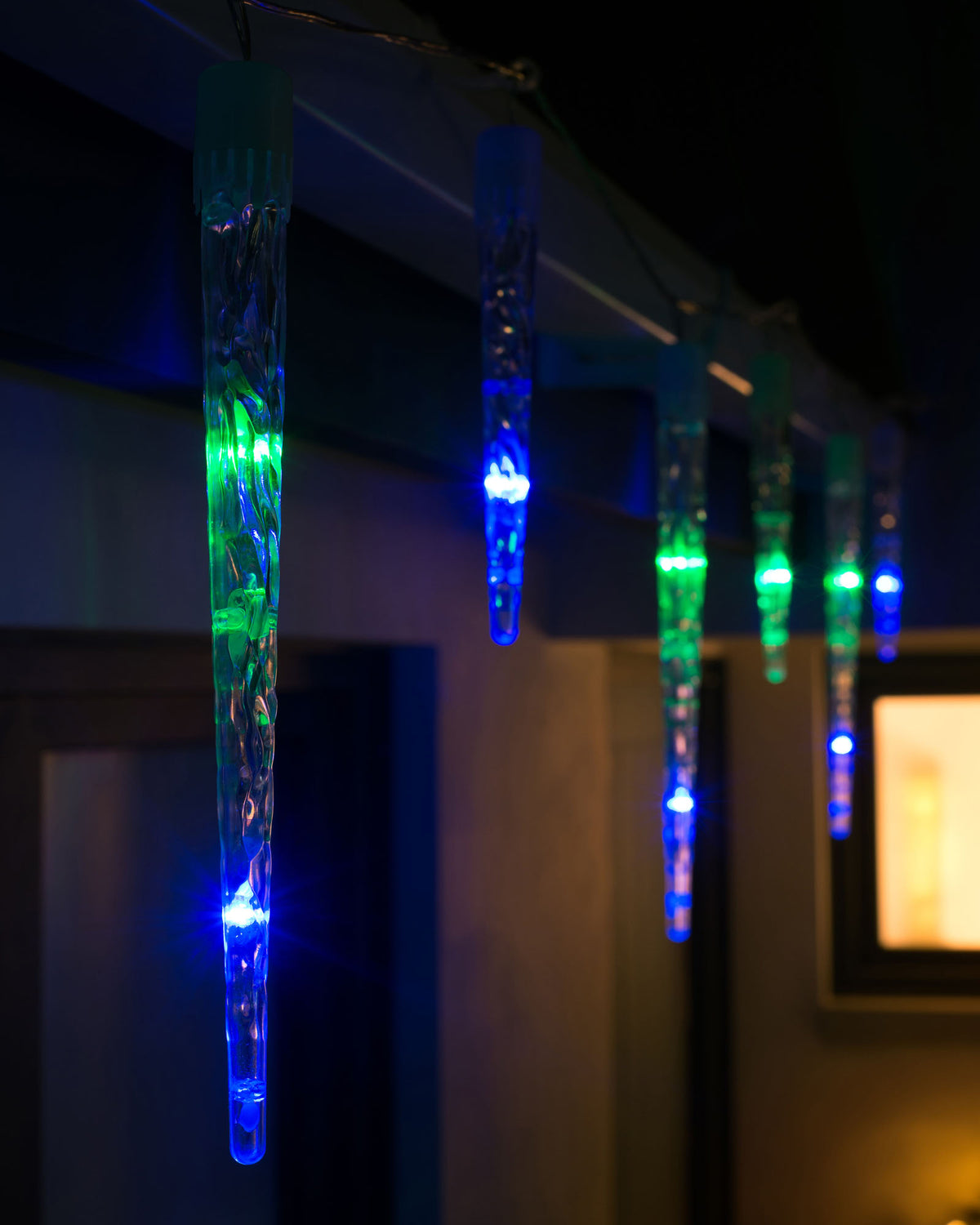 Connectable Icicle LED Christmas Lights, Multi-Colour