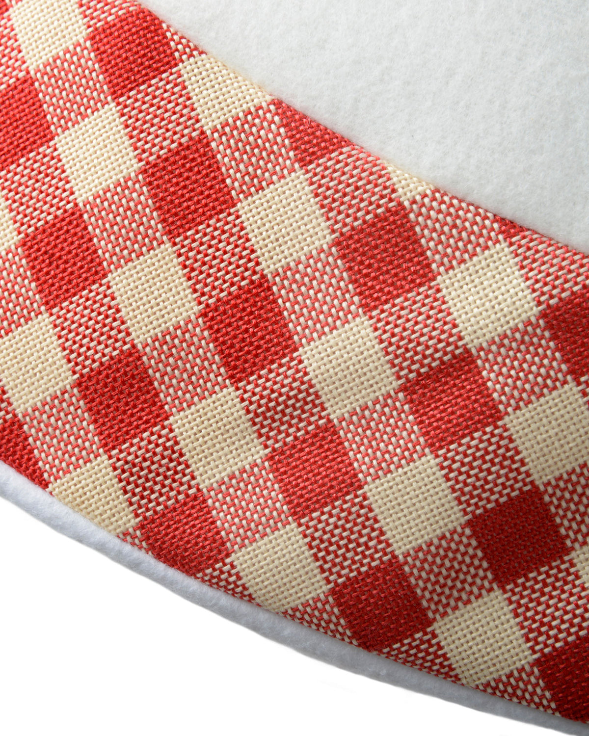 Santa Christmas Tree Skirt, Red/White, 107 cm